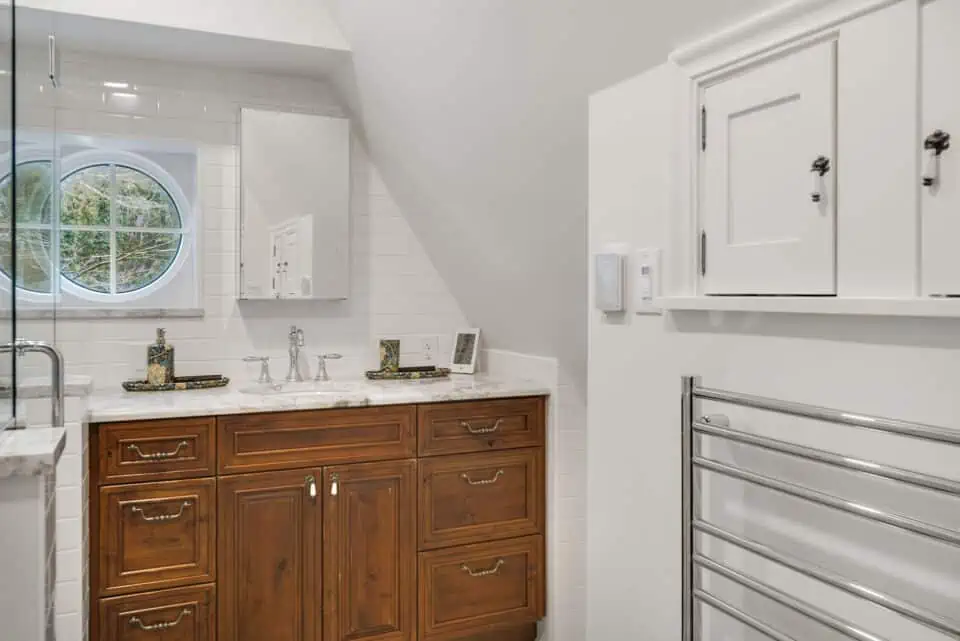 Remodeled bathroom in historic Ithaca home