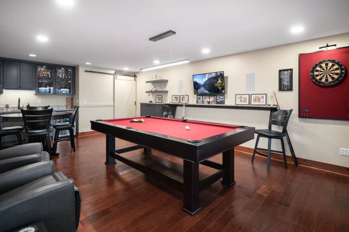 Basement hangout room