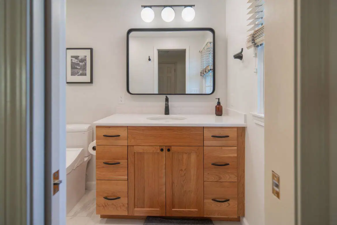 Primary bathroom remodel in Cayuga Heights