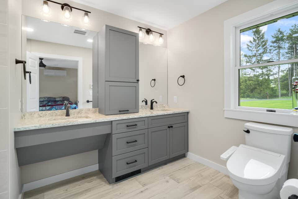 Bathroom remodeled by Upscale Remodeling | Do you need a permit to remodel a bathroom