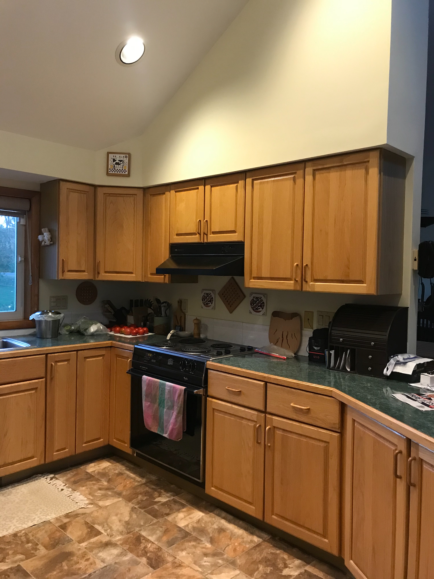 Kitchen before being remodeled in the Trumansburg neighborhod of Ithaca NY
