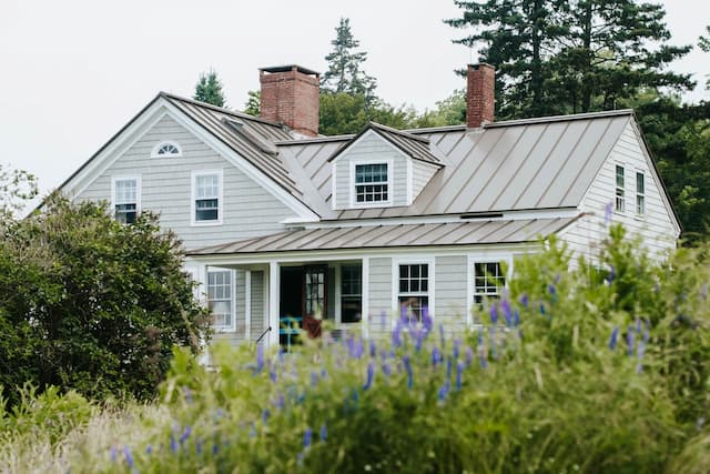 a modern roof added to a home as a exterior remodeling addition