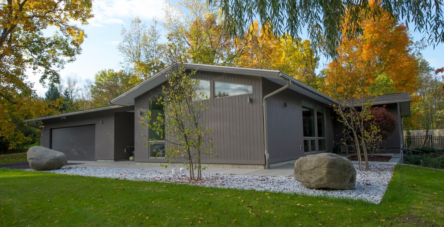 Bump-out addition project after remodeling was completed